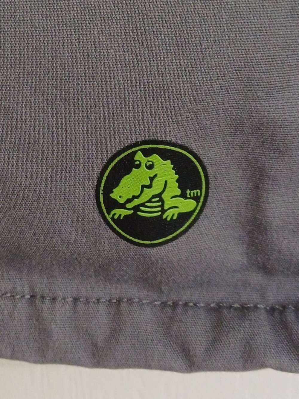 Croc Grey Scrub Top - Picture 4 of 7